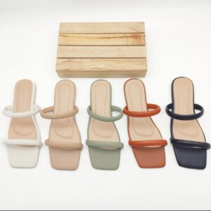 Flat Square-toe Double Cushion Strap